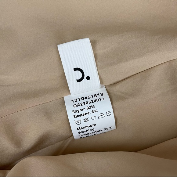 Commense Open Back Midi Tank Dress Apricot Beige - Picture 9 of 13